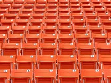 empty stadium seats
